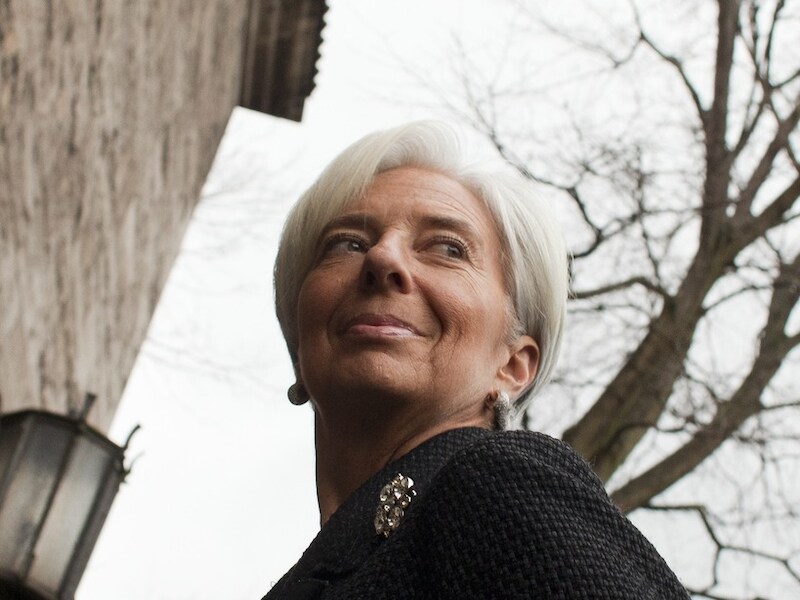 Hoofd van het Internationaal Monetair Fonds (IMF) Christine Lagarde.