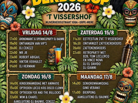 Vijverkermis Der Bosjop 2026 pakt uit met spectaculaire affiche.