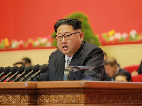 De Noord-Koreaanse leider Kim Jong-un