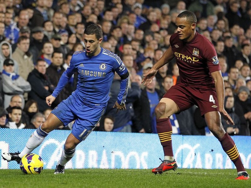 Hazard vs Kompany in de recentste Chelsea - Man City.