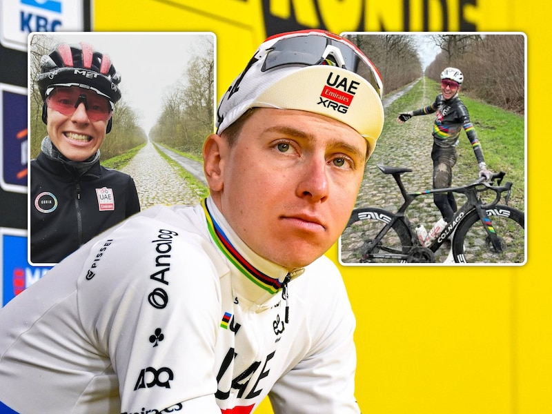 “Tim Wellens was kapot, hij zat gewoon te lachen”: de maniakale voorbereiding van Tadej Pogacar om Parijs-Roubaix te winnen