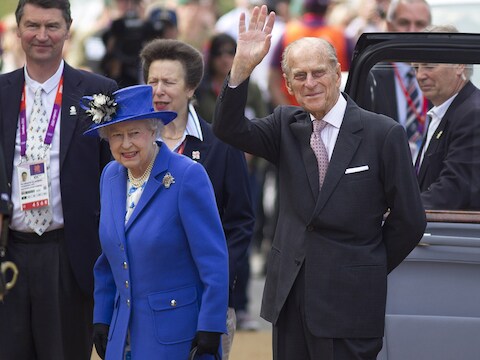 Koningin Elizabeth II en prins Philip.