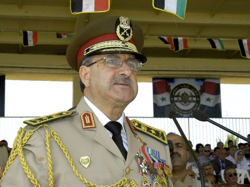 De Syrische Defensieminister Daoed Rajha.