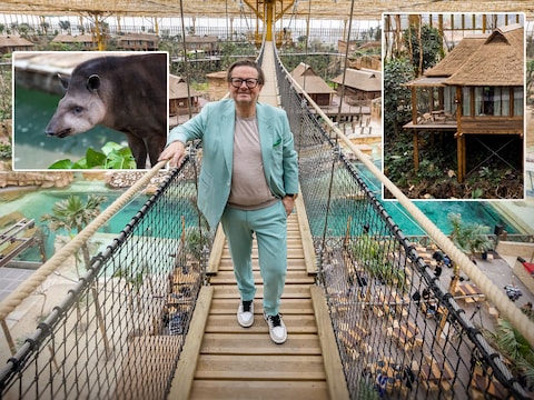 Marc Coucke toont de nieuwe tropische serre.