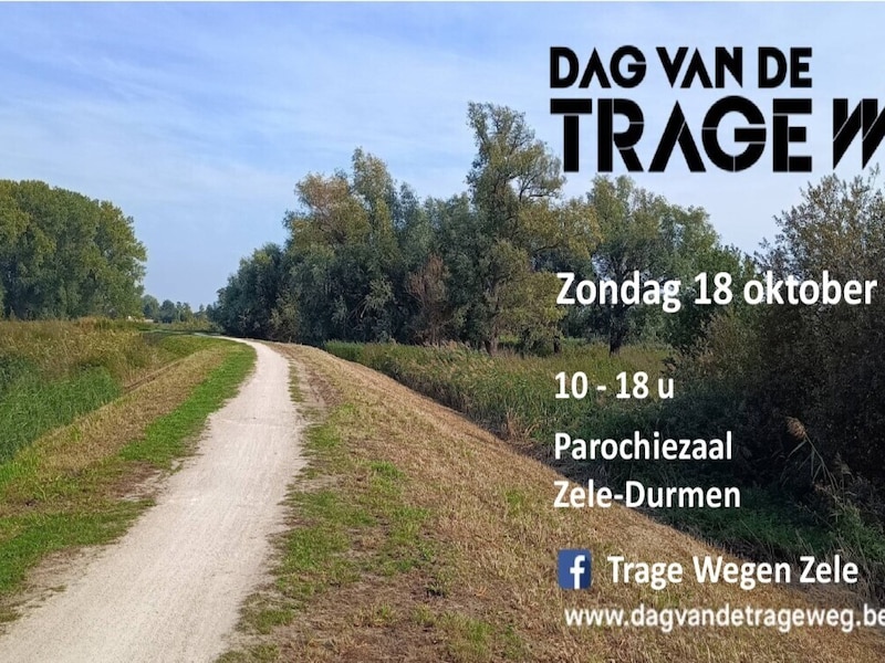 Zele viert op 18 oktober vijf jaar Dag van de Trage Weg.