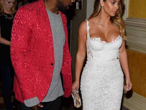 Kanye West en Kim Kardashian.