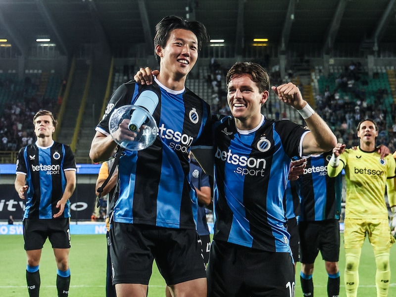 Zijn naam werd meteen luid gezongen: Zuid-Koreaanse debutant Lee Hanbeom blinkt uit voor Club Brugge in vlotte zege tegen Kortrijk