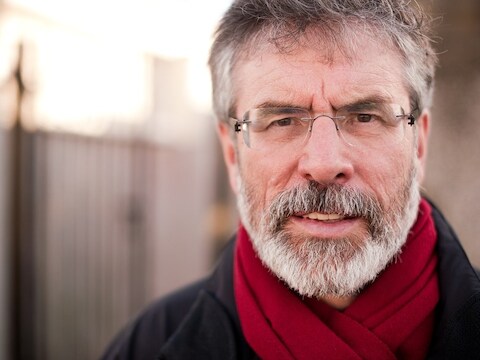 Leider van Sinn Fein Gerry Adams.