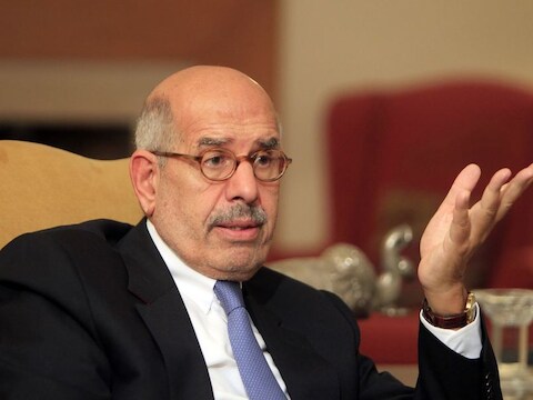 Oppositieleider Mohamed ElBaradei.