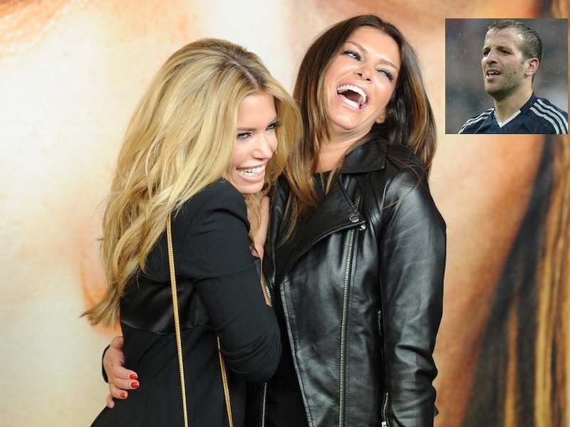 Sylvie van der Vaart dolt met Sabia Boulahrouz. Rafael (inzet) heeft nu een relatie met Sabia.