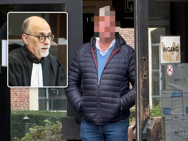 De manegehouder schreeuwde maandag in de rechtbank van Brugge zijn onschuld uit. Kleine foto: advocaat Luc Arnou verdedigde een van de slachtoffers.