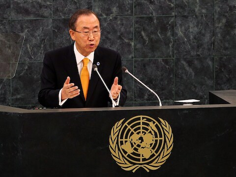 VN-secretaris-generaal Ban Ki-moon schuift de Nederlandse Sigrid Kaag naar voren.