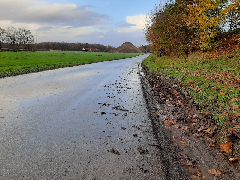 De straat Nederviersel in Viersel (Zandhoven).