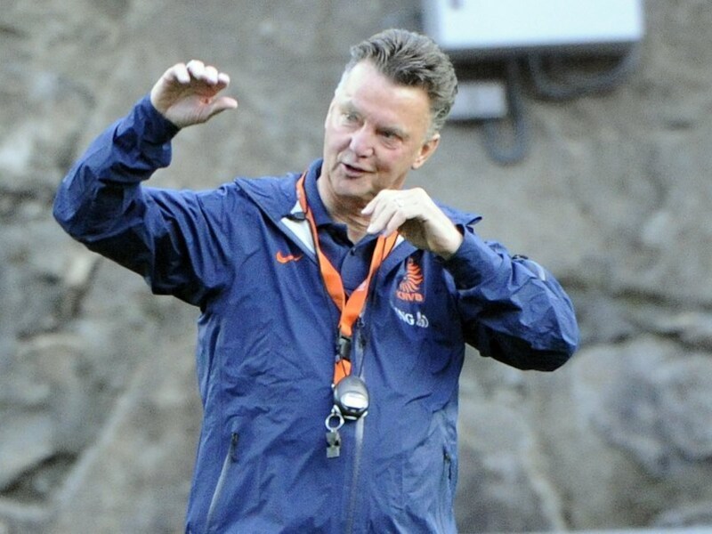 Bondscoach Louis van Gaal.