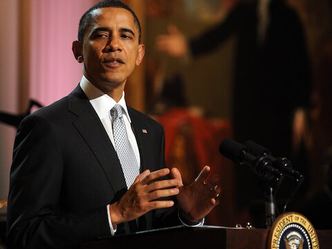 De Amerikaanse president Barack Obama.