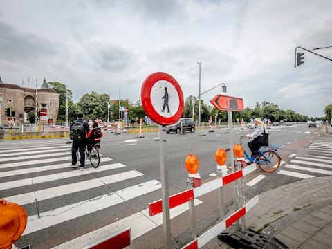 Werken kruispunt Gentpoort Generaal Lemanlaan