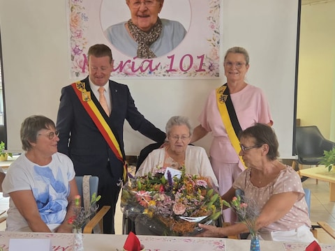 Maria D’Eer gevierd voor haar 101e verjaardag