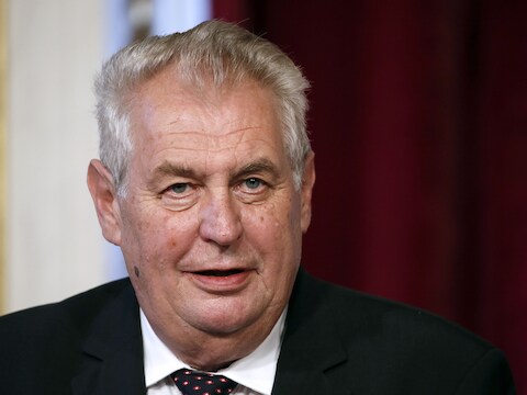 De Tsjechische president Milos Zeman.