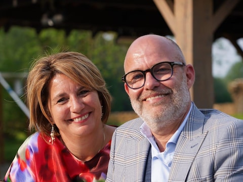 Jo Fonck met zijn vrouw Tanja Sneppe.