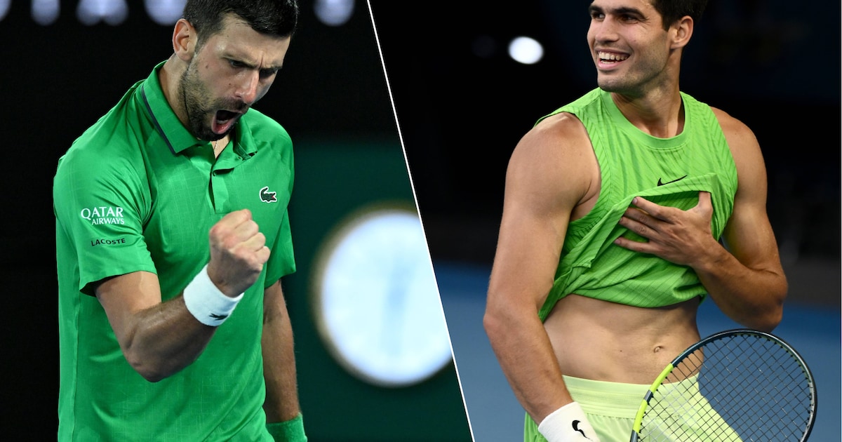 Oude rot en jonge god: hoe twee die-hards Djokovic (38) en Alcaraz (22 ...