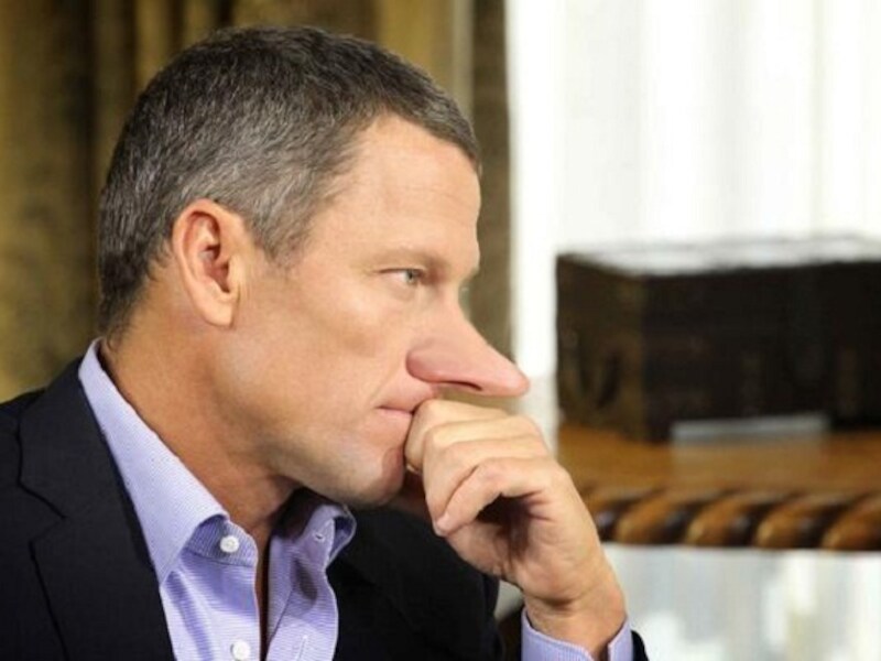 Armstrong kreeg plots wel een hele lange neus op Twitter.