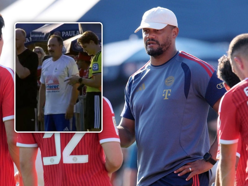 Plots stonden Vincent Kompany en co tegenover... een politieagent: Bayern München wint oefenpot met 0-15, maar vooral bizarre invalbeurt valt op
