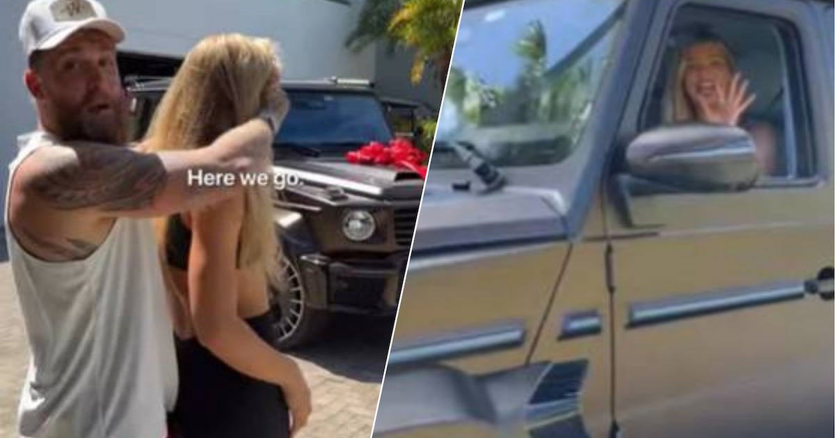 Jutta Leerdam krijgt bronzen auto cadeau van Jake Paul: “Ze heeft al hard gewerkt voor goud en zilve