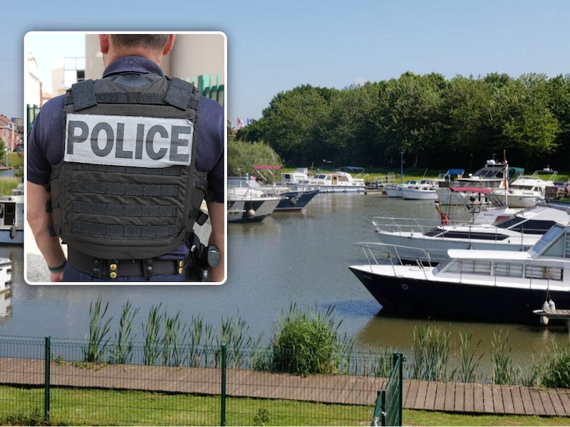 Het slachtoffer lag aan de jachthaven in Halluin, net over de grens in Frankrijk.