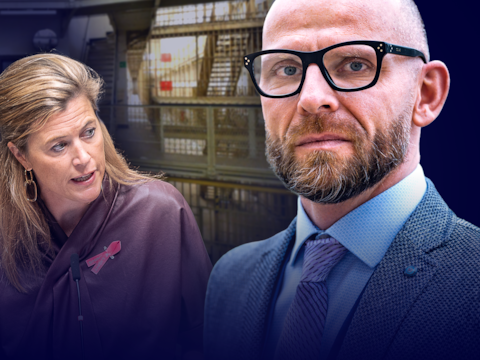 Minister van Justitie Annelies Verlinden (CD&V) en gevangenisdirecteur Serge Rooman.