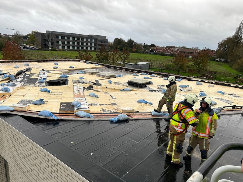 Een beeld van stormschade Kortemark kinderopvang in 2023