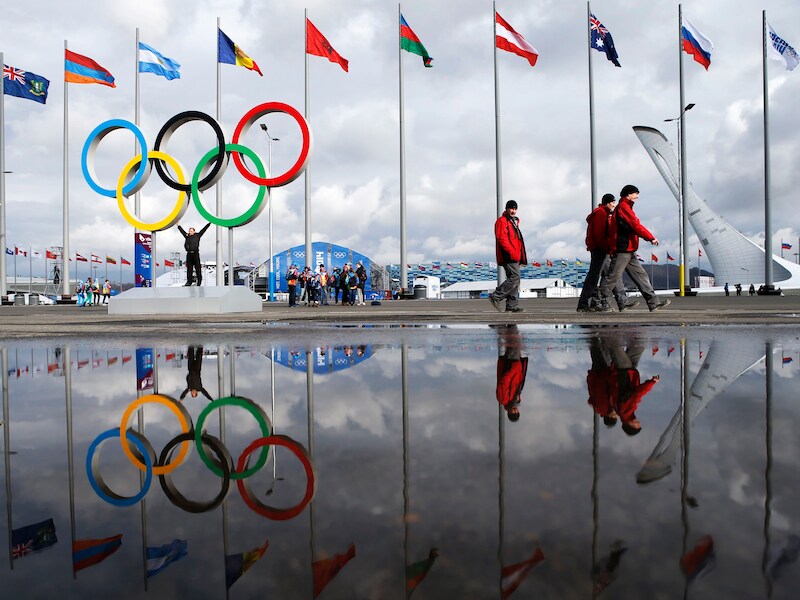 Het olympisch park in Sochi.