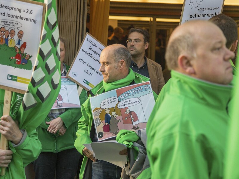 Eerder deze maand protesteerde het ACV in Brussel.