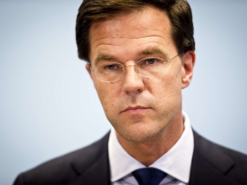 De Nederlandse premier Mark Rutte.