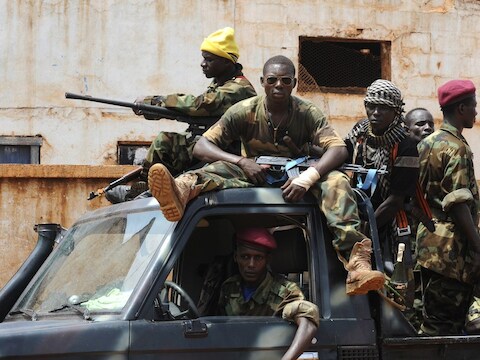 Seleka rebellen.