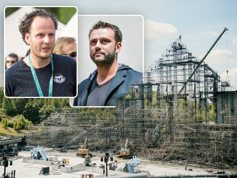 De broers Manu (links) en Michiel Beers (rechts) stampten Tomorrowland begin deze eeuw als twintigers uit de grond. 