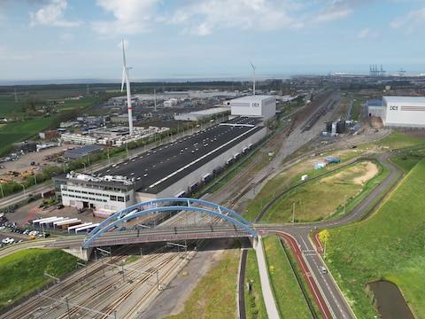 De achterhaven van Zeebrugge