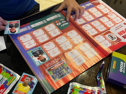 Paninistickers ruilen.  