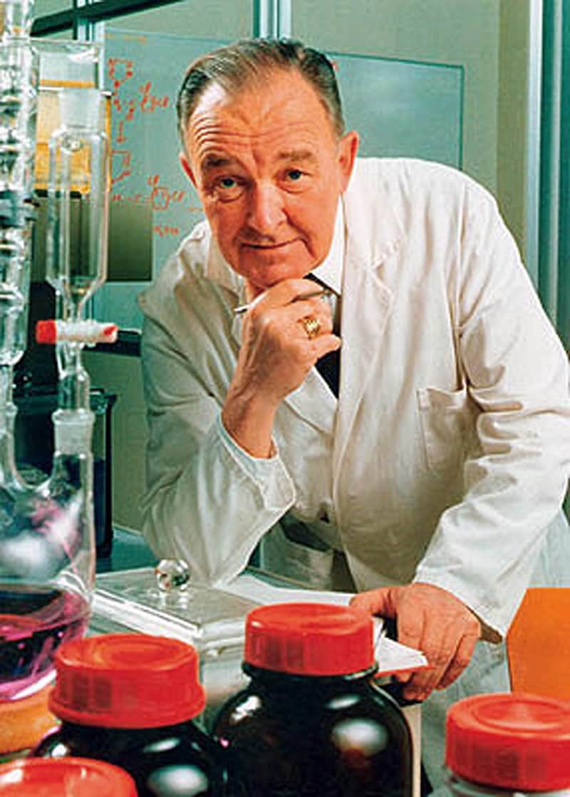 Dokter Paul Janssen, die Janssen Pharmaceutica oprichtte in 1953 in Beerse.