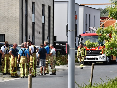 Ongeval in de Marie Curiestraat in Gits.