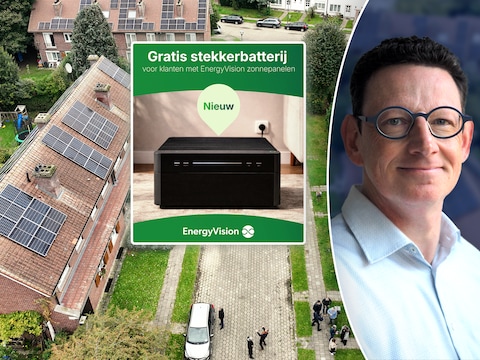 EnergyVision geeft aan alle bestaande en nieuwe klanten met hun zonnepanelen een ‘gratis stekkerbatterij’. Maar bespaar je daar echt mee?