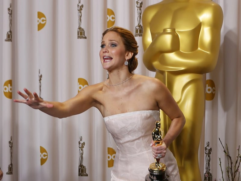 Actrice en Oscarwinnares Jennifer Lawrence.