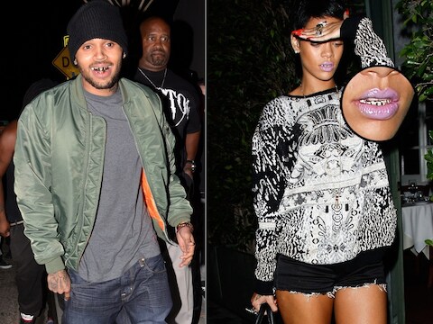 Chris Brown in juli, Rihanna gisteren