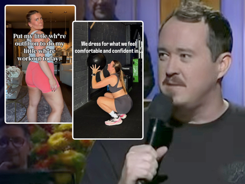 Na uitspraken van comedian Shane Gillis delen vrouwen massaal beelden van hun sportoutfits. 
