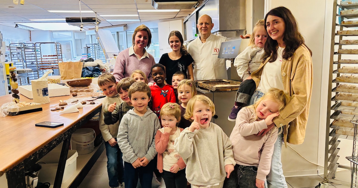 Kleuters De Linde op bezoek in Bakkerij Sint-Anna