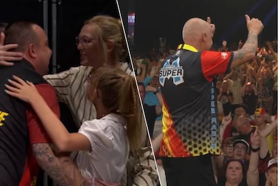 “Nog een wasje ingestoken” en ontbijt met de kids: een dag in het spoor van de Belgen op de Flanders Darts Trophy