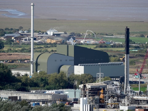Illustratiebeeld. Een energiecentrale in het Engelse Runcorn. (27/09/21) 