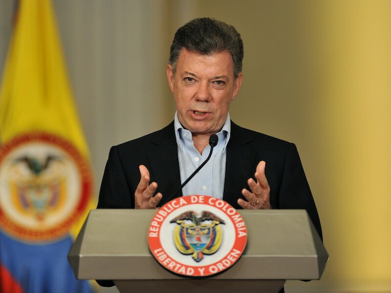 Juan Manuel Santos, president van Colombia