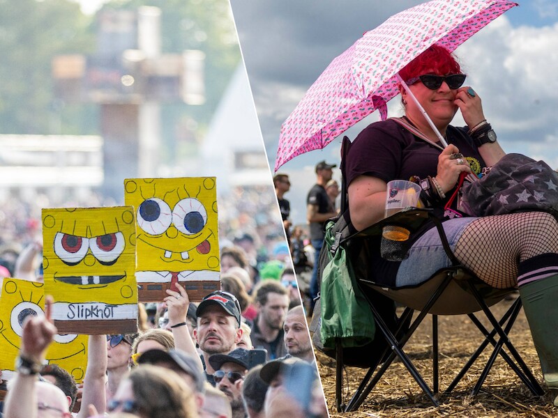 IN BEELD. Spongebob en bedeesde zonnekloppers: dit was de laatste dag van Graspop 