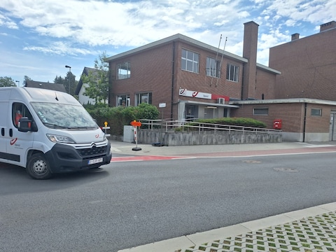 Het postkantoor in Hoeilaart.