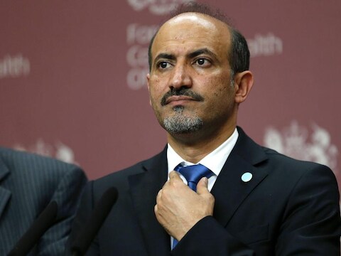 Leider van de Syrische oppositie Ahmad Jarba.